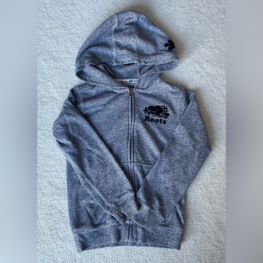 Roots Kids Grey Zip Hoodie